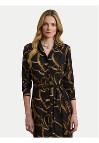 Lauren Ralph Lauren - LAUREN RALPH LAUREN Sukienka koszulowa 200978812001 Czarny Straight Fit. Kolor: czarny. Materiał: syntetyk. Typ sukienki: koszulowe #4