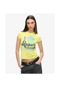 Superdry - Koszulka Varsity Burnout. Kolor: żółty #1