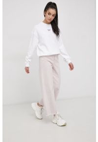 Reebok Classic Bluza bawełniana damska kolor biały z aplikacją. Kolor: biały. Materiał: bawełna. Wzór: aplikacja