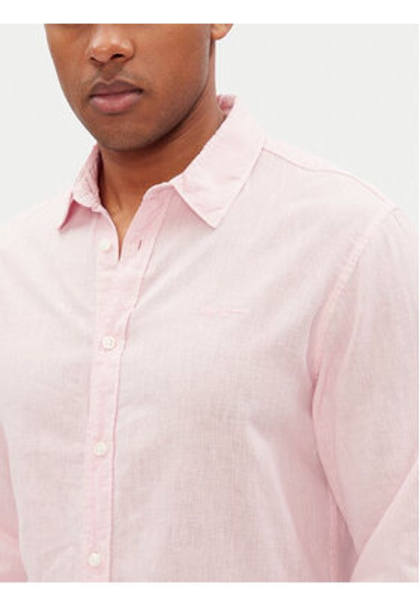 Pepe Jeans Koszula Arnau PM308844 Różowy Regular Fit. Kolor: różowy. Materiał: bawełna