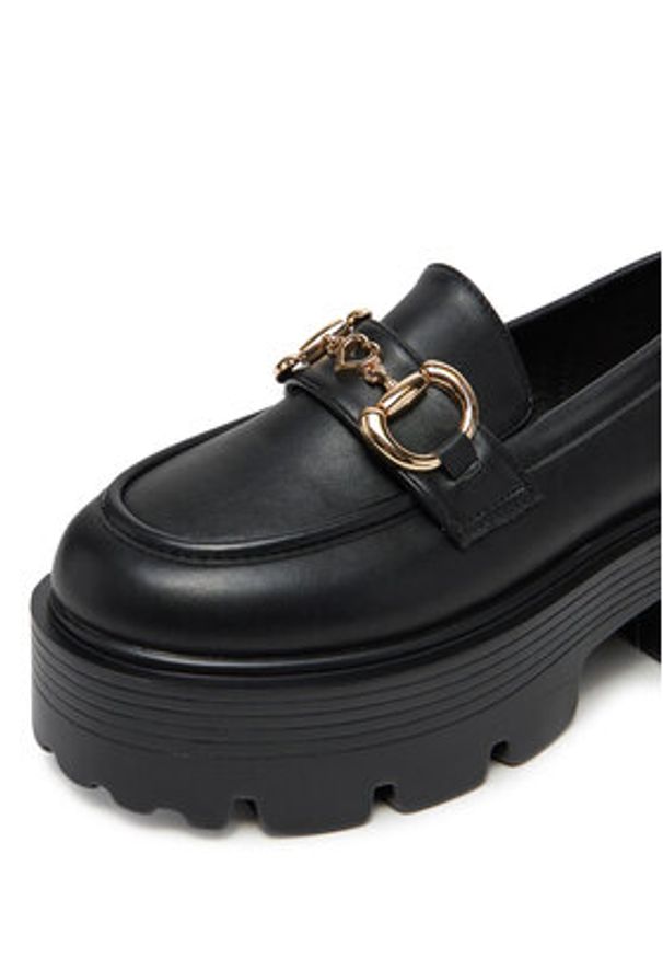 DeeZee Loafersy 23106-1 Czarny. Kolor: czarny. Materiał: materiał, syntetyk