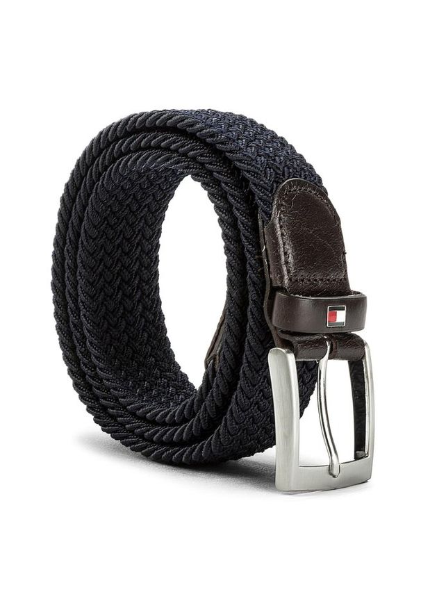 TOMMY HILFIGER - Pasek Męski Tommy Hilfiger. Kolor: niebieski