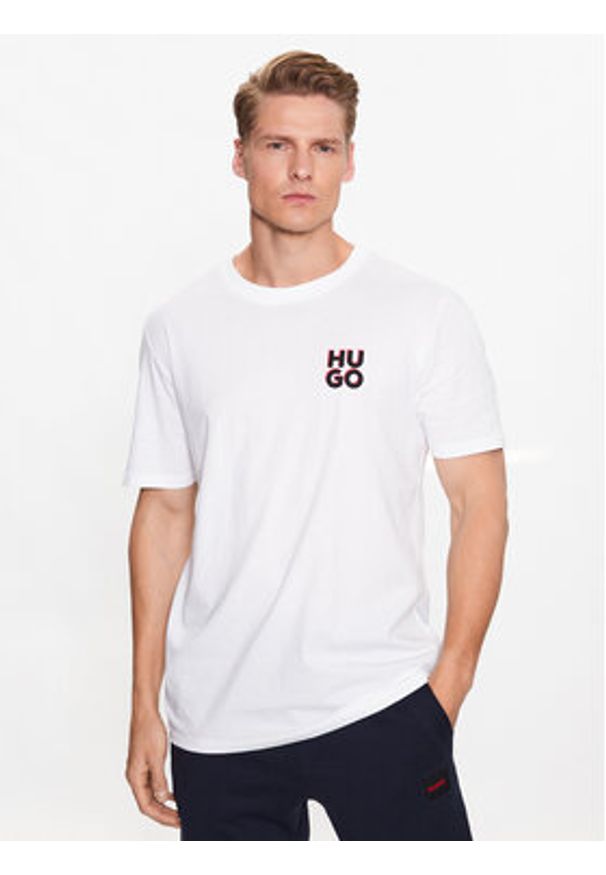 Hugo - HUGO Komplet t-shirtów 50492550 Biały Regular Fit. Kolor: biały. Materiał: bawełna