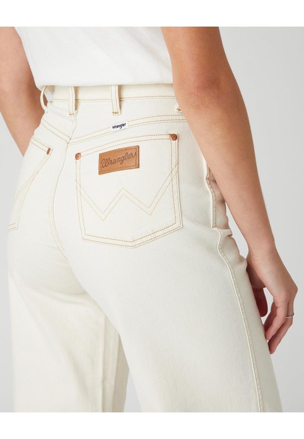 Wrangler - SPODNIE DAMSKIE WRANGLER WORLDWIDE CROPPED COTTON WOOD W2H6D823P 112128628