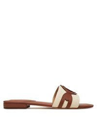 Lauren Ralph Lauren - LAUREN RALPH LAUREN Klapki Alegra 802826823001 Beżowy. Kolor: beżowy. Materiał: materiał