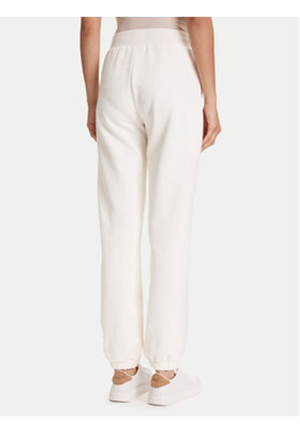 Guess Spodnie dresowe V5YB06 KBSL2 Écru Regular Fit. Kolor: kremowy. Materiał: syntetyk