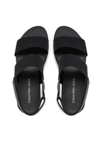 Calvin Klein Jeans Sandały Flatform Sandal Sling In YW0YW01788 Czarny. Kolor: czarny. Materiał: materiał