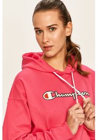 Champion - Bluza. Okazja: na co dzień. Kolor: różowy. Wzór: aplikacja. Styl: casual #5