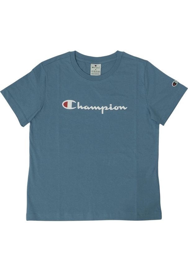 Koszulka treningowa damska Champion SS Tee. Kolor: niebieski