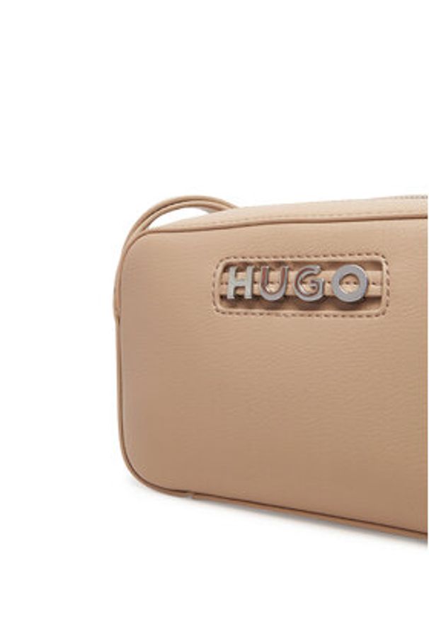 Hugo - HUGO Torebka 50547054 Beżowy. Kolor: beżowy. Materiał: skórzane