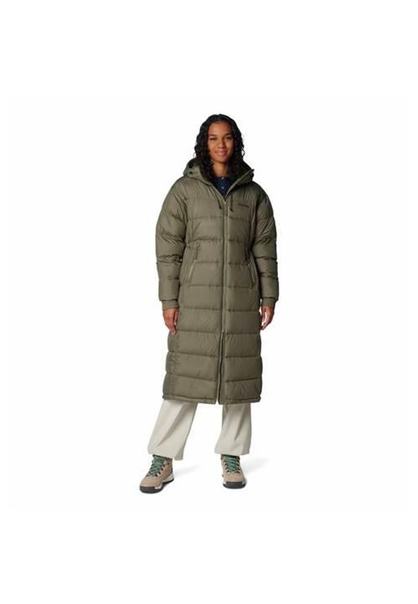 columbia - Kurtka uniwersalna damska Columbia Pike Lake Ii. Typ kołnierza: kaptur. Kolor: zielony. Materiał: syntetyk. Długość: długie. Sport: turystyka piesza