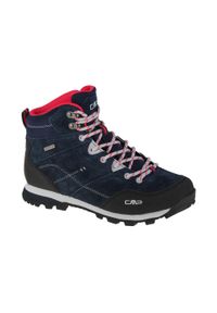 Buty trekkingowe damskie, CMP Alcor Mid. Kolor: czarny, niebieski, wielokolorowy. Materiał: guma, tkanina, skóra, materiał, syntetyk. Styl: sportowy