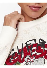 Guess Bluza W3BQ22 K9R31 Écru Regular Fit. Materiał: syntetyk, bawełna #3