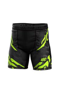 Spodenki Vale Tudo do MMA męskie EXTREME HOBBY BLACK PANTHER. Kolor: wielokolorowy, czarny, zielony. Materiał: poliester, elastan
