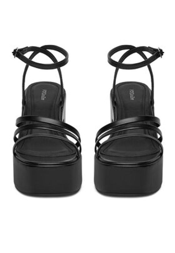 DeeZee Sandały F7178-16 Czarny. Kolor: czarny. Materiał: syntetyk, materiał