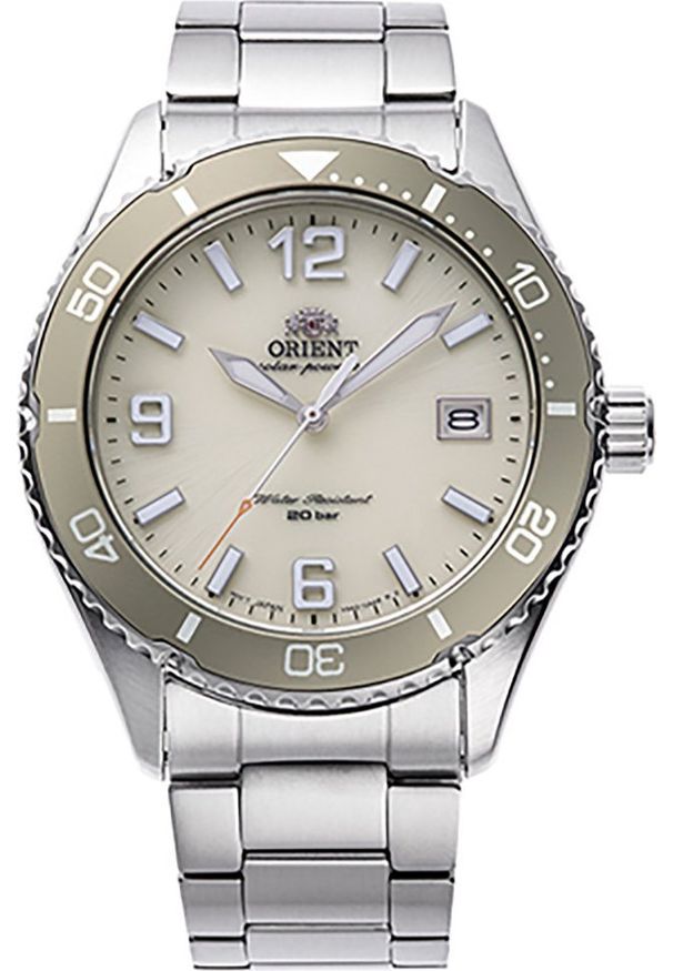 orient - Zegarek męski Orient RA-WJ0003S10B srebrny. Kolor: srebrny