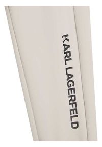 Karl Lagerfeld Kids Spodnie dresowe Z24155 S Beżowy Regular Fit. Kolor: beżowy. Materiał: syntetyk #3