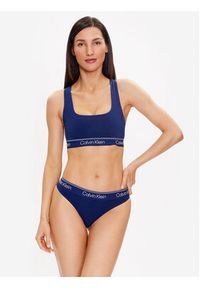 Calvin Klein Underwear Biustonosz top 000QF7185E Granatowy. Kolor: niebieski. Materiał: bawełna