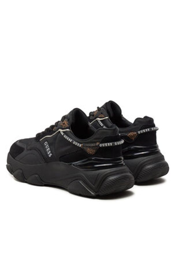 Guess Sneakersy Micola FL7MIC FAL12 Czarny. Kolor: czarny. Materiał: materiał