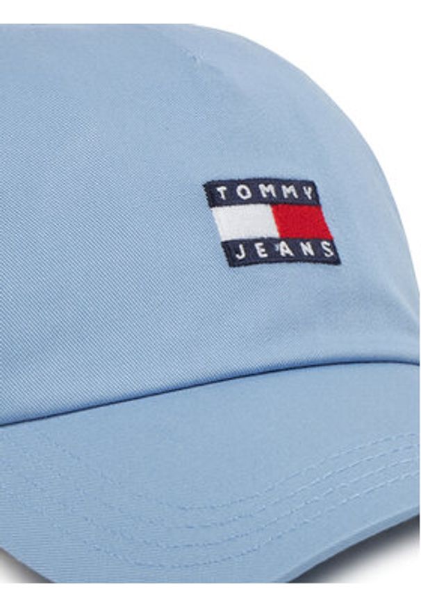 Tommy Jeans Czapka z daszkiem Heritage Core 5 Panel AW0AW16991 Błękitny. Kolor: niebieski. Materiał: bawełna, materiał
