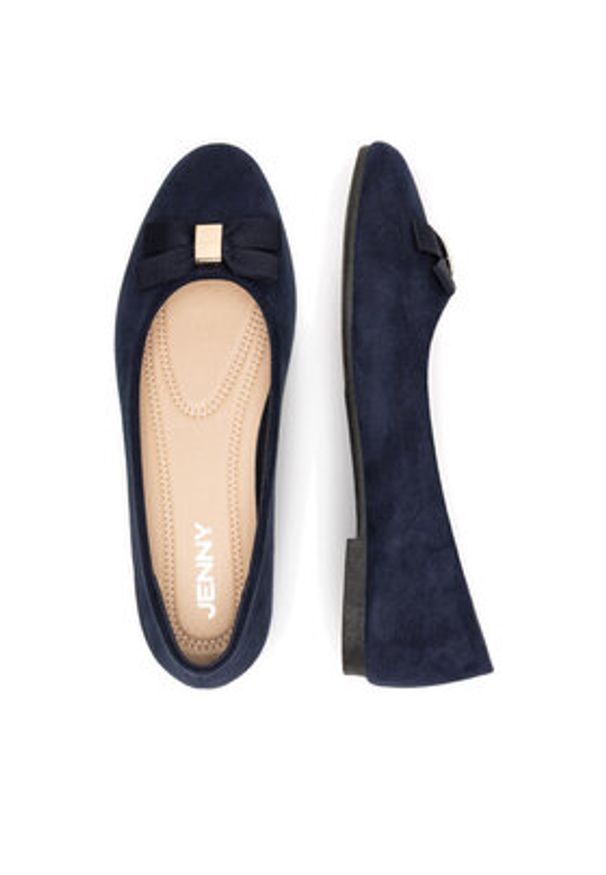 Jenny - JENNY Baleriny WSS21520-03 Granatowy. Kolor: niebieski. Materiał: materiał