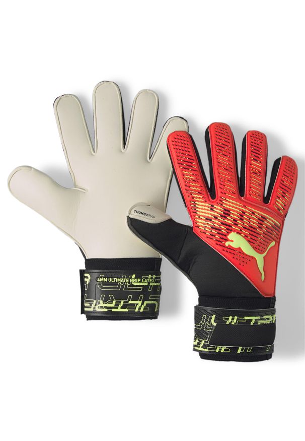 Puma - Rękawice bramkarskie PUMA Ultra Grip 2 Rc. Kolor: pomarańczowy, wielokolorowy, żółty. Sport: piłka nożna