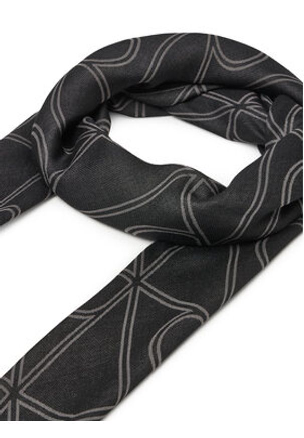 Calvin Klein Szal LV04D8062G Szary. Kolor: szary. Materiał: materiał