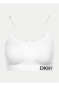 DKNY Sport Biustonosz top DP8T5475 Biały. Kolor: biały. Materiał: syntetyk