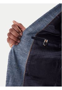 BOSS Marynarka H-Hutson 50556910 Granatowy Regular Fit. Kolor: niebieski. Materiał: bawełna #6