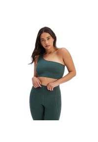 GIRLFRIEND COLLECTIVE - Biustonosz z jednym rękawem damski Girlfriend Collective Bianca. Kolor: zielony. Sport: fitness #1