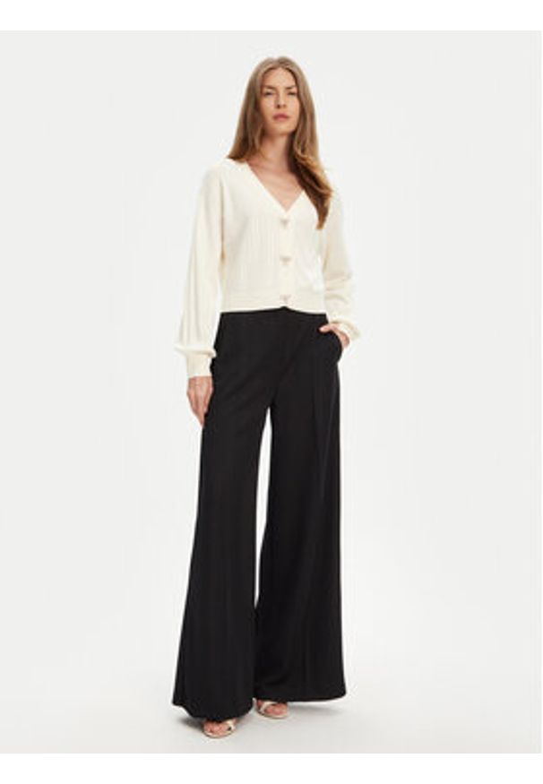 Guess Kardigan W5YR01 Z2ZK2 Biały Regular Fit. Kolor: biały. Materiał: wiskoza