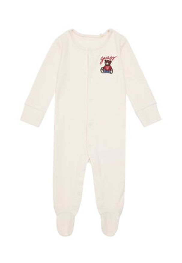 Guess Pajac H5YW18 KBZP4 Beżowy. Kolor: beżowy. Materiał: bawełna