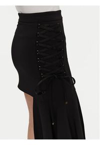 Elisabetta Franchi Spódnica mini GO-071-51E2-V340 Czarny Regular Fit. Kolor: czarny. Materiał: syntetyk #5