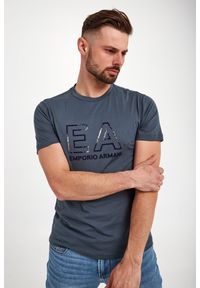 Emporio Armani - T-shirt EMPORIO ARMANI. Długość rękawa: krótki rękaw. Długość: krótkie. Wzór: nadruk