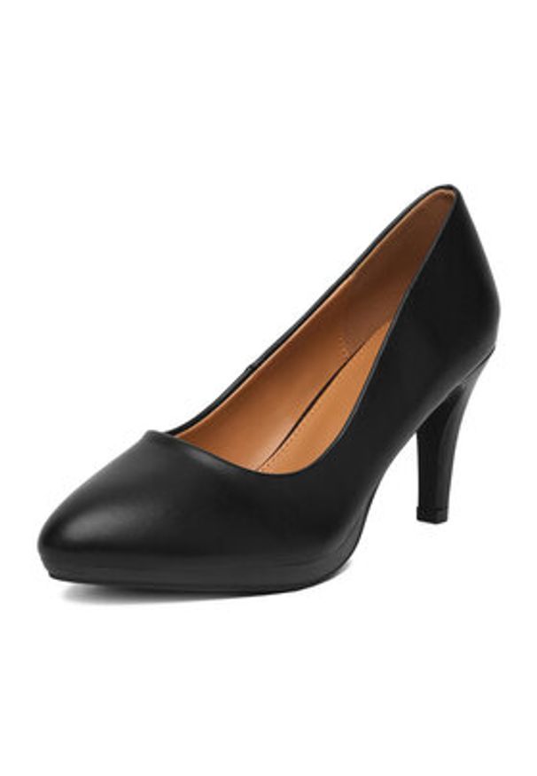 Jenny - JENNY Czółenka CEO-WSS21575-01 Czarny. Kolor: czarny. Materiał: materiał