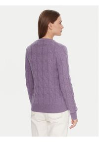 TOMMY HILFIGER - Tommy Hilfiger Sweter WW0WW43586 Fioletowy Regular Fit. Kolor: fioletowy. Materiał: wełna