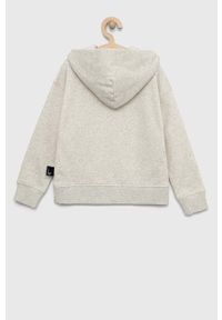 GAP bluza dziecięca x Disney kolor szary z kapturem z nadrukiem. Typ kołnierza: kaptur. Kolor: szary. Materiał: materiał. Wzór: nadruk, motyw z bajki #3
