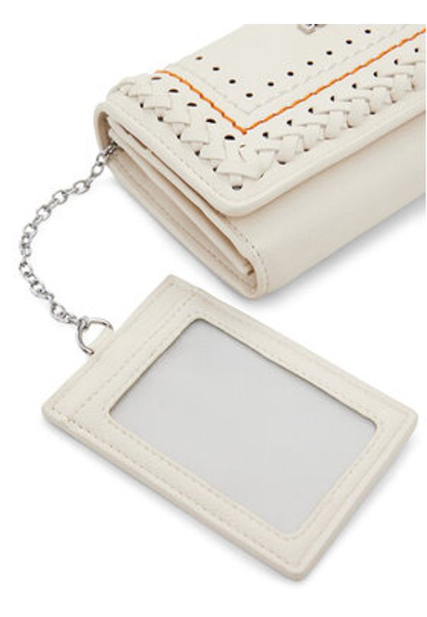 Desigual Portfel 25SAYP21 Écru. Kolor: kremowy. Materiał: skóra