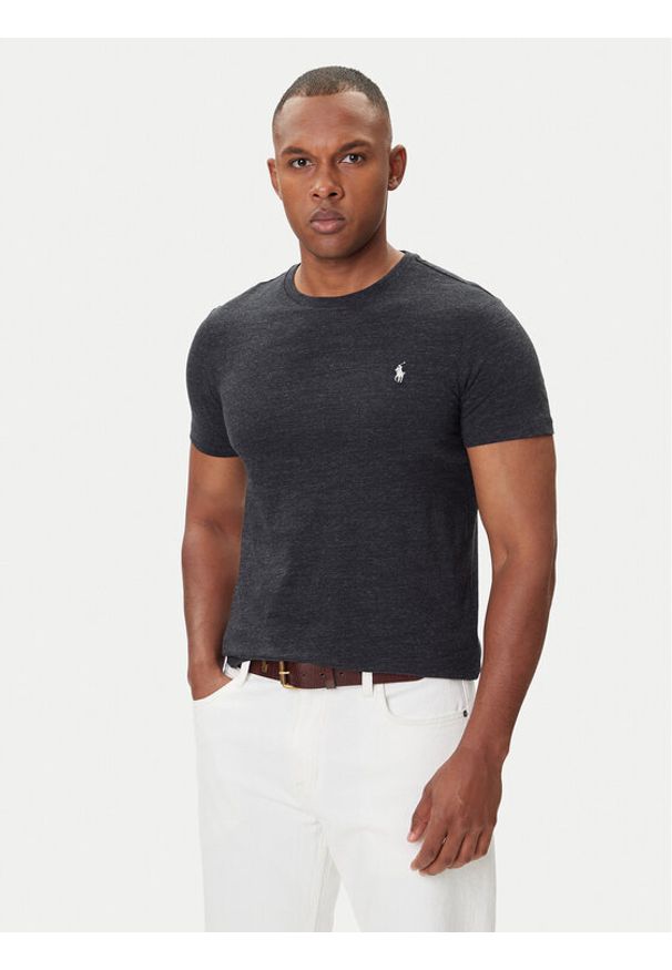 Polo Ralph Lauren T-Shirt Classics 710671438164 Czarny Slim Fit. Typ kołnierza: polo. Kolor: czarny. Materiał: bawełna