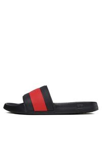 TOMMY HILFIGER - Tommy Hilfiger Klapki Rubber Th Flag Pool Slide FM0FM04236 Granatowy. Kolor: niebieski #4