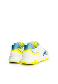 Patrizia Pepe Sneakersy | 2V9651 A6Q4 | Kobieta | Biały, Niebieski. Kolor: biały, wielokolorowy, niebieski. Materiał: materiał, skóra. Wzór: aplikacja