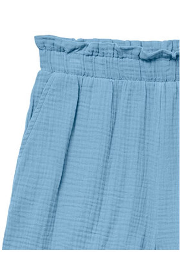 Vero Moda Szorty materiałowe Natali 10279687 Niebieski Baggy Fit. Kolor: niebieski. Materiał: bawełna