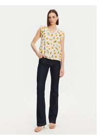 Pieces Bluzka Nya 17147804 Écru Regular Fit. Materiał: wiskoza