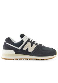 Buty New Balance WL574QF2 - czarne. Kolor: czarny. Materiał: guma, skóra, zamsz, materiał, syntetyk. Szerokość cholewki: normalna. Model: New Balance 574