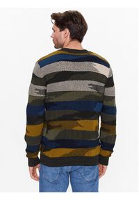 Sisley Sweter 1398T101G Kolorowy Regular Fit. Materiał: bawełna. Wzór: kolorowy #4