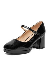 Jenny - JENNY Czółenka CEO-CD240132-7 Czarny. Kolor: czarny. Materiał: materiał #4