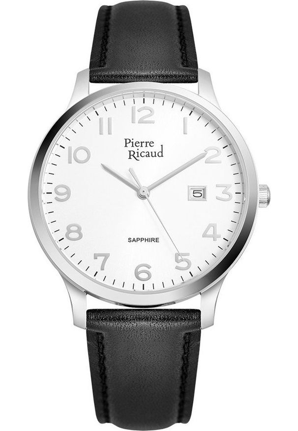 Zegarek Pierre Ricaud Zegarek męski Pierre Ricaud P91028.5223Q czarny. Kolor: czarny