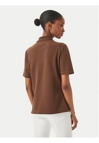 TOMMY HILFIGER - Tommy Hilfiger Polo WW0WW43224 Brązowy Regular Fit. Typ kołnierza: polo. Kolor: brązowy. Materiał: bawełna #2