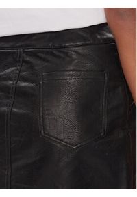 Pepe Jeans Spódnica skórzana Safire PL901095 Czarny Slim Fit. Kolor: czarny. Materiał: syntetyk