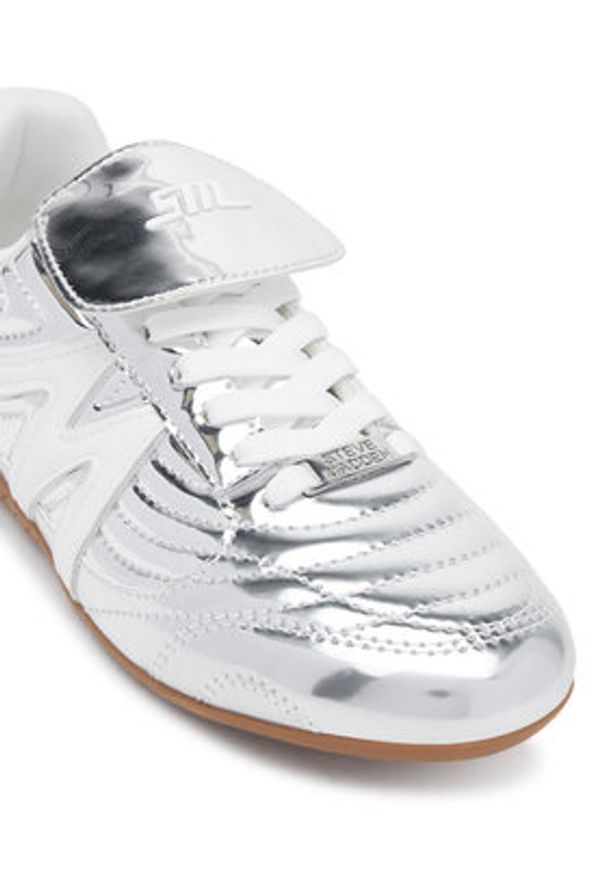 Steve Madden Sneakersy Freekick-E SM19000136 Srebrny. Kolor: srebrny. Materiał: skóra